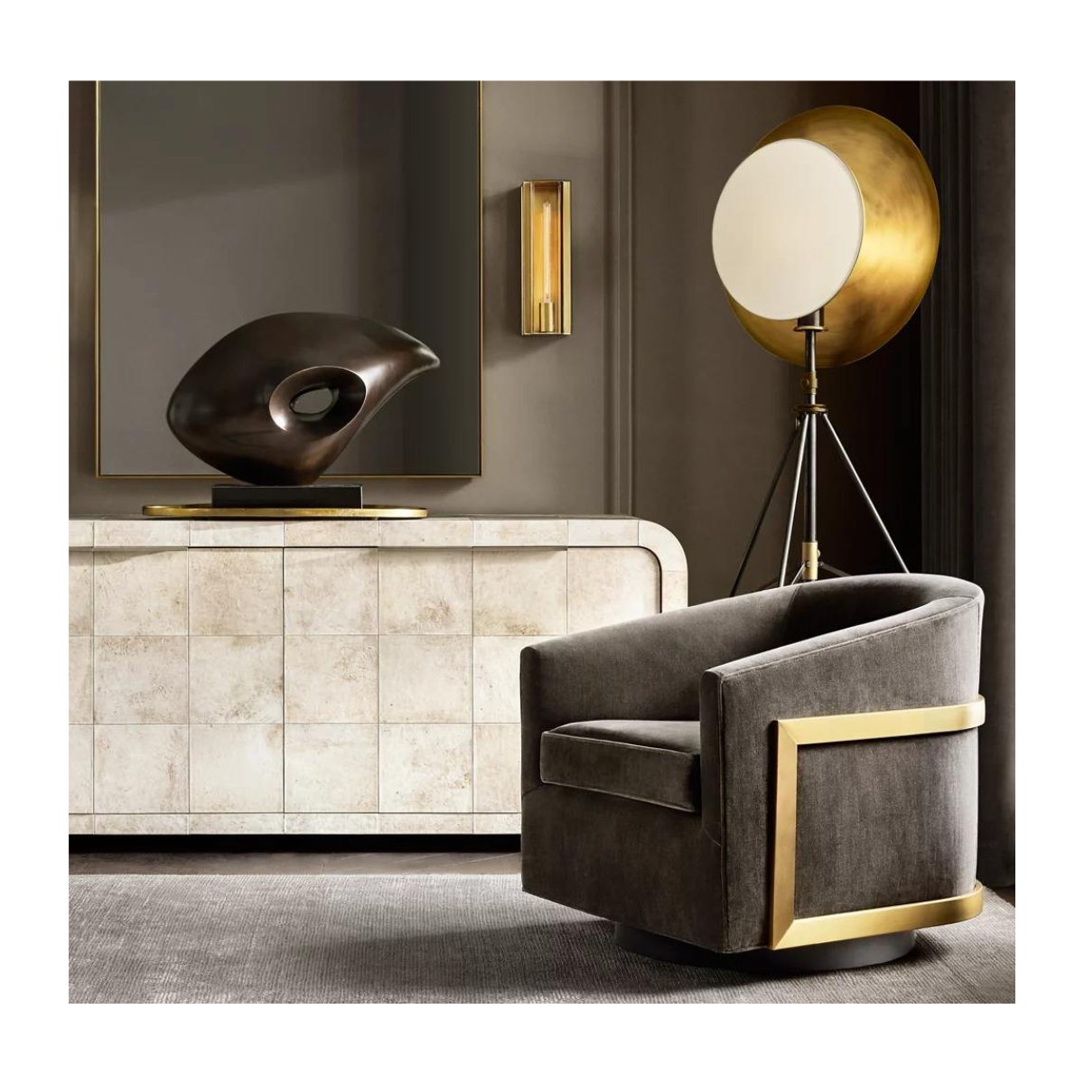 Graphite Frame Armchair